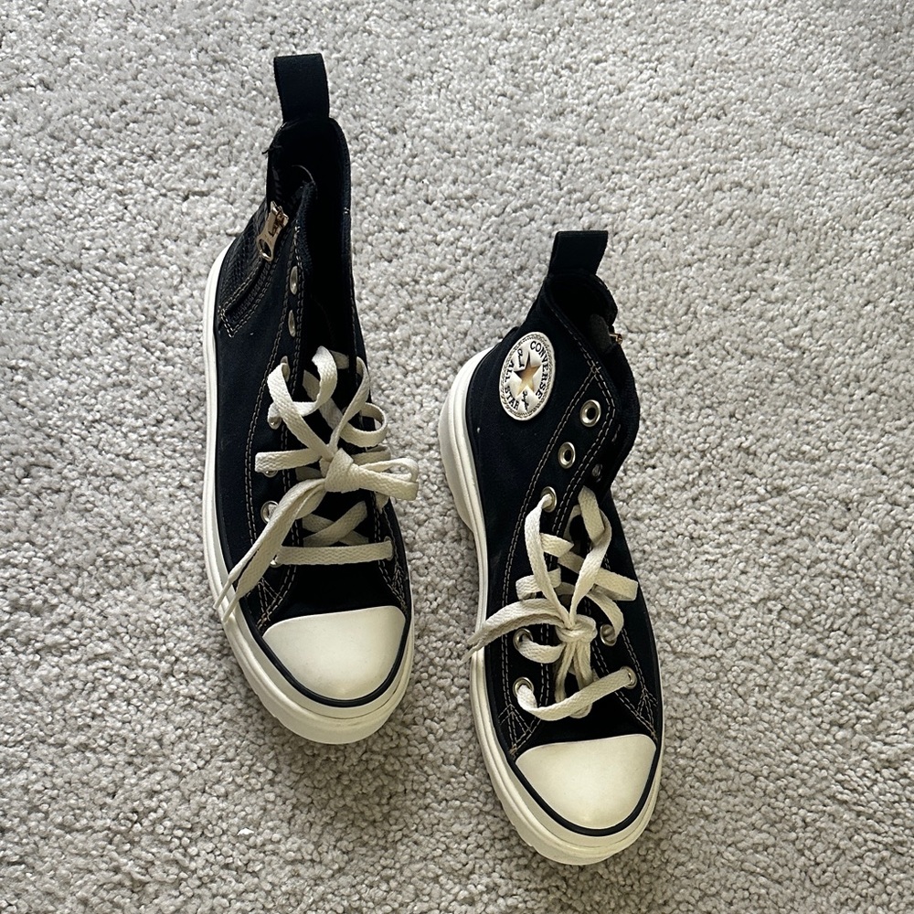 Converse All Star Black High-Top Sneakers with White Accents